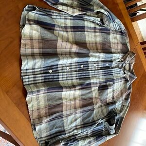 J crew , size L slim fit Indian Madras Shirt